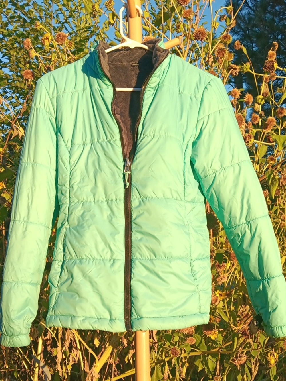 Free Country Aqua Blue Women's Lightweight Puffer Jacket